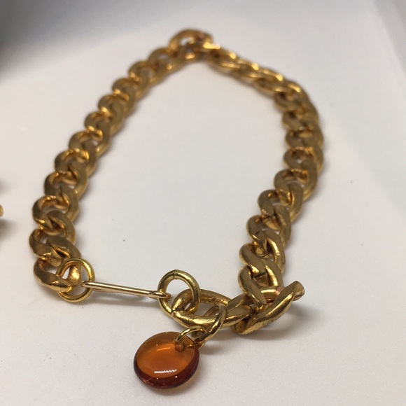 Brass Flat link chain and bracelet - Picture 5 of 7